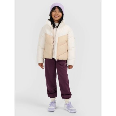 7. Mädchen-Steppjacke mit synthetischer Daunenfüllung 4F 4FJRAW25TDJAF0807-12S