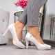 8. Perlbeige Plateaupumps W Sergio Leone