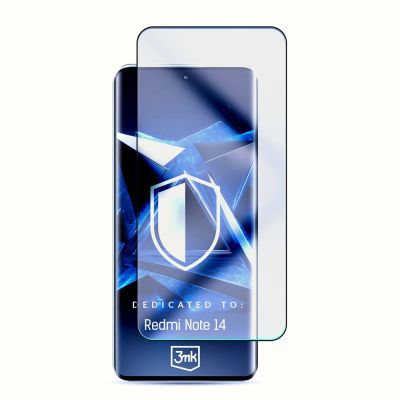 Gehärtetes Glas 3mk HardGlass Max Lite Black für Xiaomi Redmi Note 14 5G