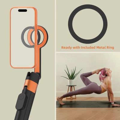 11. Tech-Protect L10S Bluetooth-Selfie-Stick-Stativ – Schwarz und Orange