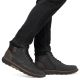 39. Gefütterte wasserdichte Herren-Lederstiefeletten in Schwarz Rieker B3343-00
