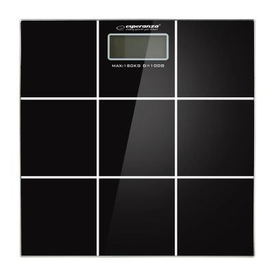 4. Esperanza Salsa EBS004 Badezimmerwaage (Schwarz)