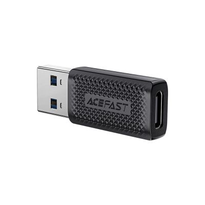 3. Acefast J2 USB-C 3.0 (weiblich) auf USB-A 3.0 (männlich) 5 Gbit/s Adapter – Schwarz