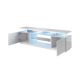 2. EVA TV-Schrank 180x40x52 weiß/weiß glänzend