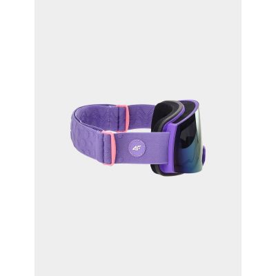 5. Skibrille für Mädchen mit mehrfarbiger Beschichtung 4F Junior 4FJWAW24AGOGF040-51S
