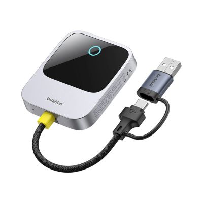 2. Baseus SafeJourney Series Wireless CarPlay Adapter – Grau