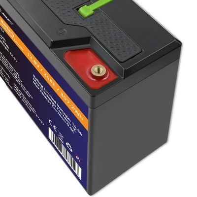 4. QOLTEC LIFEPO4 Lithium-Eisenphosphat-Akku | 12,8 V | 24 Ah | 307,2 Wh | BMS