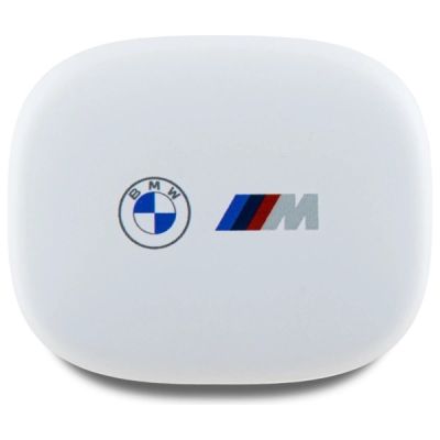 3. BMW BMBEMIATP20LOH TWS Bluetooth-Kopfhörer + Dockingstation weiß/weiß gedruckte Logos