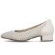 3. Damen-Lederpumps mit Lochmuster, beige Rieker 43459-60