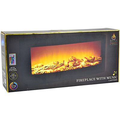 8. DEKORATIVER KAMIN 50 x 23 CM LED 3D USB FERNBEDIENUNG FLAMMENEFFEKT FARBWECHSEL