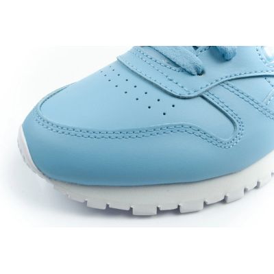 6. Reebok Damen-Sportschuhe, klassische Sneaker, modisches blaues Leder