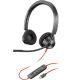16. Poly Blackwire 3320 Stereo-USB-Headset + USB-C/A-Adapter 8X219AA