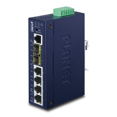PLANET IGS-5225-4T2S Netzwerkverbindungen Managed L2+ Gigabit Ethernet (10/100/1000) Blau