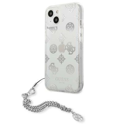 2. Guess GUHCP13SKPESI iPhone 13 mini 5,4" Silber/Silber Hardcase Peony Chain Collection