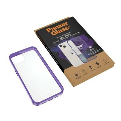 5. PanzerGlass ClearCase antibakterielle Hülle mit Militärzertifikat für iPhone 13 / 14 / 15 – transparentes Lila
