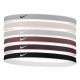 2. Nike Swoosh Sport Stirnbänder, 6er-Pack, mit Spitze, 92800592027