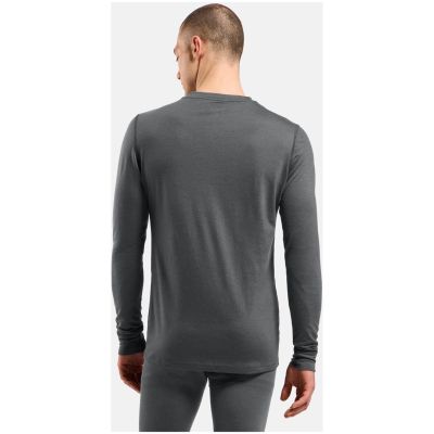 Odlo MERINO 200 Herren-Langarm-Thermohemd, Grau, XL