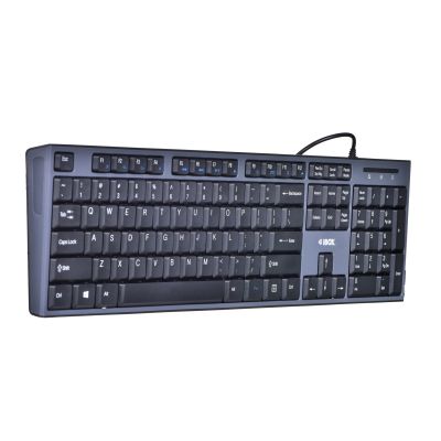 3. IBOX IKMS606 Tastatur- und Mausset (USB 2.0; (US); schwarz; optisch; 800 DPI)