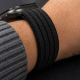 8. Tech-Protect Nylon-Sportarmband für Apple Watch 44 / 45 / 46 / 49 mm – Schwarz