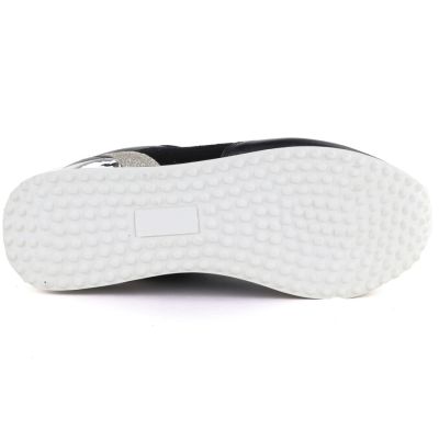 3. Damen-Sportschuhe aus Leder, schwarz, Kobbo 100102