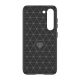 5. Carbon Case Hülle für Samsung Galaxy S23+ flexibles Silikon Carbon Cover schwarz