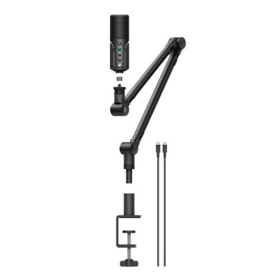 3. Sennheiser PROFILE STREAMING SET – USB-Streaming-Mikrofon mit drehbarem Tischstativ