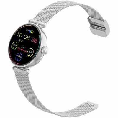 7. Smartwatch Gravity Silber Weiß 2 Armbänder GT26-8