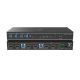 4. Lindy 2-Port HDMI 4K60 USB3.0 Dual-Head KVM-Switch