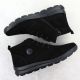 4. Damen-Lederstiefeletten aus schwarzem Veloursleder Rieker Z0022-00
