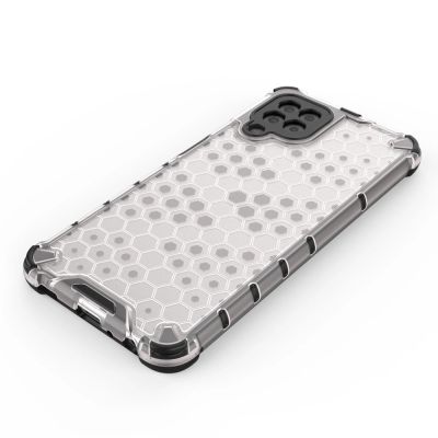 5. Honeycomb Handyhülle Schutzhülle mit TPU Rahmen für Samsung Galaxy A22 4G blau