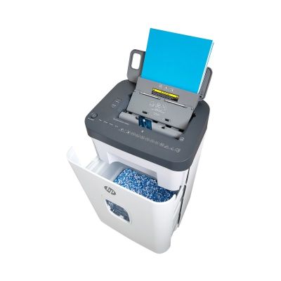 8. HP ONESHRED Auto 200CC Papiervernichter, Weiß und Grau