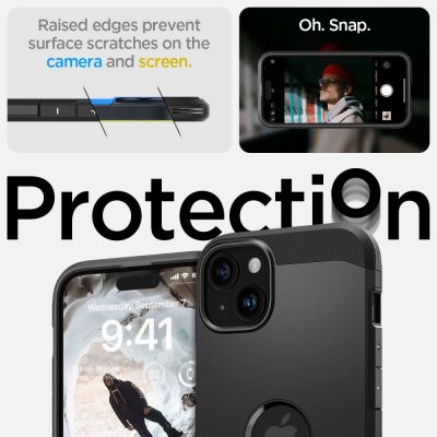 12. Spigen Tough Armor MagSafe Hülle für iPhone 15 – Schwarz