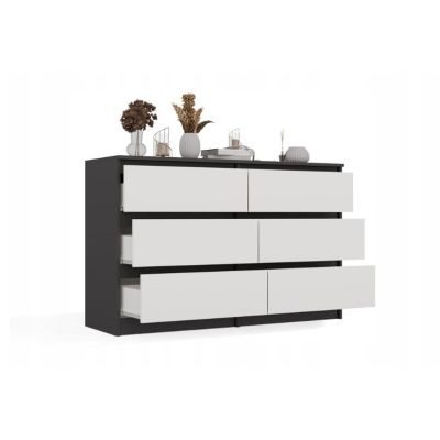 3. M6 MALWA KOMMODE 120CM ANTI-/WEISS-SET