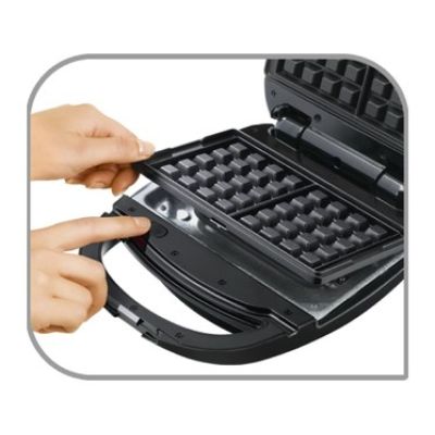 3. Tefal SW342D38 2-Pfannkuchen-Maker, Schwarz, Edelstahl