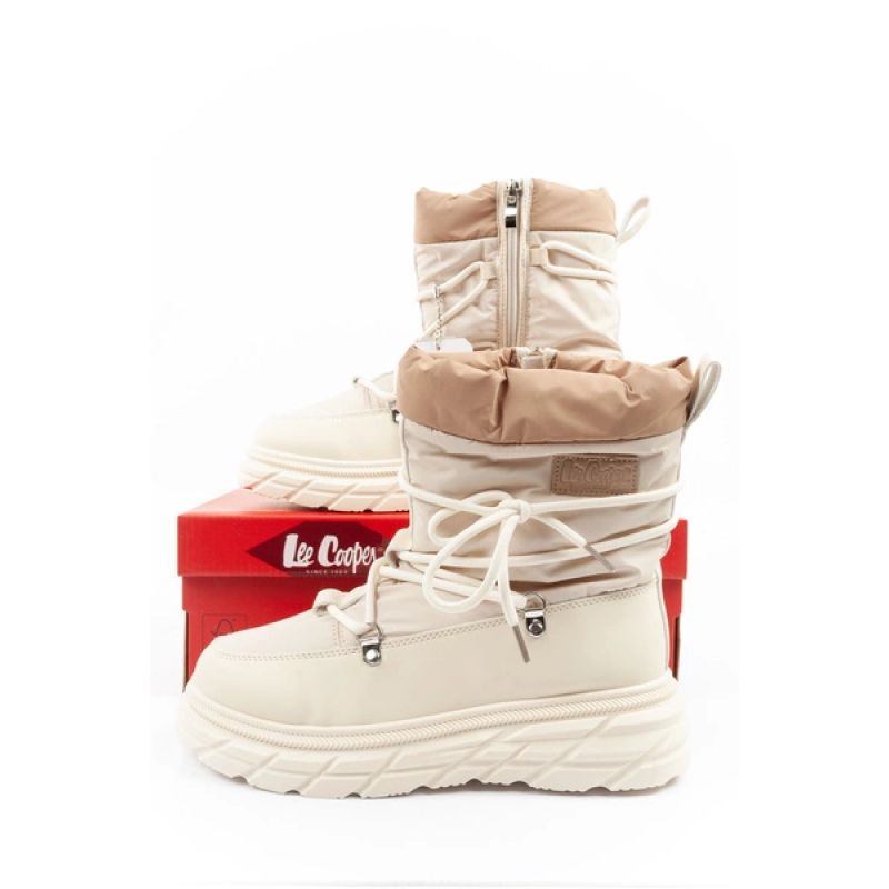 10. Lee Cooper Damen Winter-Wanderschuhe, isoliert, Beige und Creme