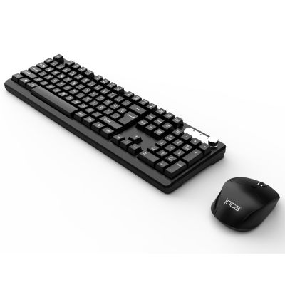 5. Inca IWS-549U Tastatur und Maus inklusive, kabellos (RF) + USB, Schwarz