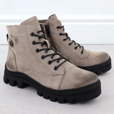 14. Damen-Stiefeletten in Khaki Potocki Z25-JE19317