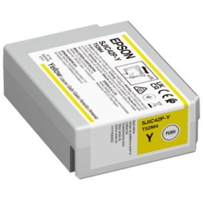 2. Epson SJIC42P-Y Tintenpatrone, 1 Stück, Original Gelb