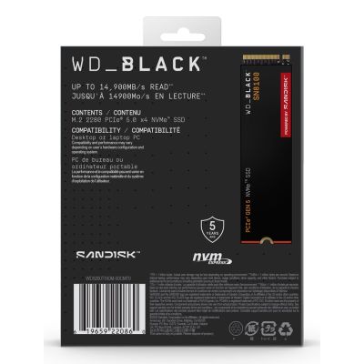 18. SSD WD Black SN8100 ohne HS 2TB WDS200T1X0M