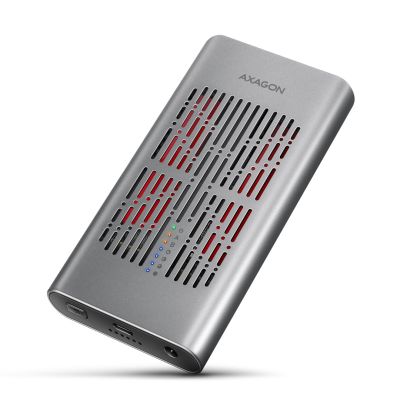 Axagon EEM2-20GD Festplatten-Dockingstation USB 3.2 Gen 2 (3.1 Gen 2) Typ-C Schwarz, Grau