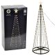 Dekorativer Weihnachtsbaum, 550 LEDs, superwarmweiß, 300 cm, schwarz