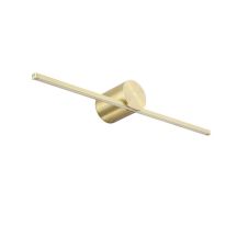 Moderne, schlanke LED-Wandleuchte, Schutzart IP44, Gold