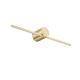 Moderne, schlanke LED-Wandleuchte, Schutzart IP44, Gold