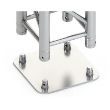 STAND4ME BASE QUADRO ALU 290 31x31 SILBER