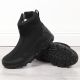 5. Schwarze, wasserdichte Herren-Schneestiefel DK