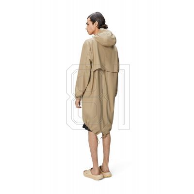 12. Rains Unisex Fishtail Parka W3 18140 24 SAND Regenmantel
