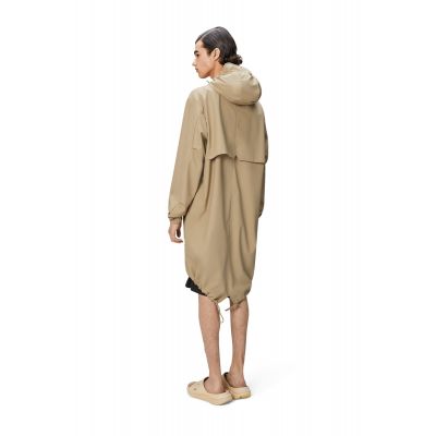 12. Rains Unisex Fishtail Parka W3 18140 24 SAND Regenmantel