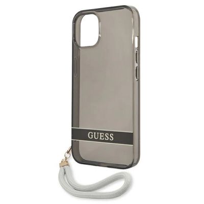 6. Guess GUHCP13SHTSGSK iPhone 13 mini 5.4" schwarz/schwarzes Hardcase Translucent Stap