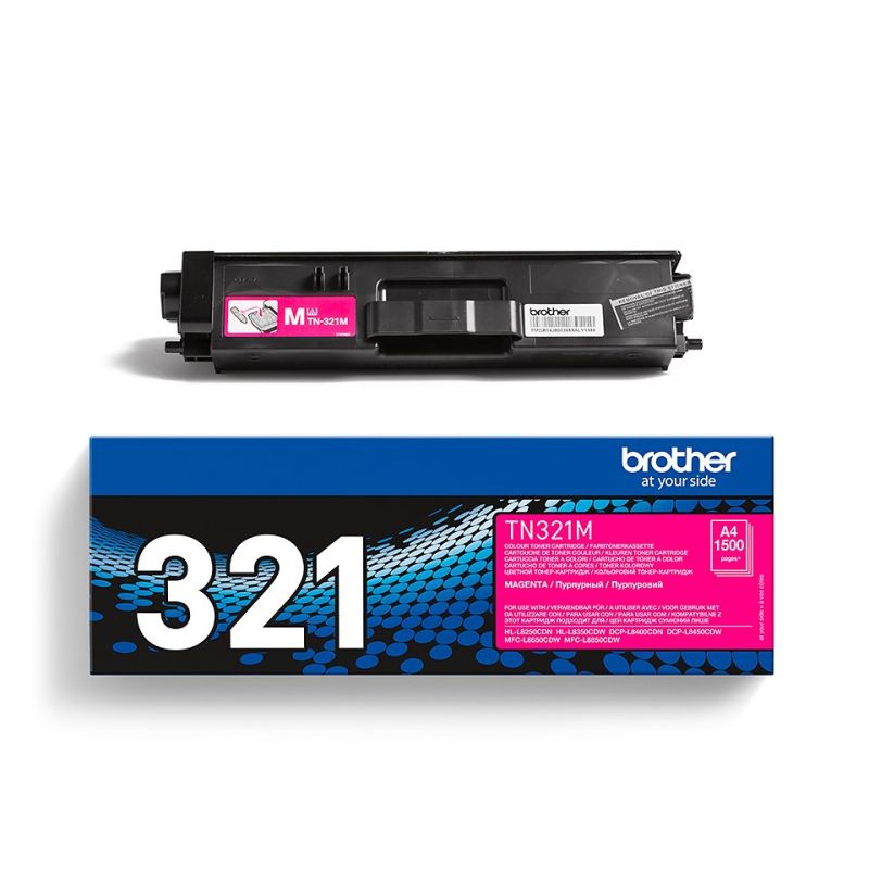 2. Brother TN-321M Tonerkartusche, 1 Stück, Original Magenta