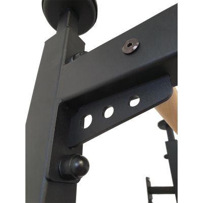 4. Turn-Wandverlängerungsstange aus Holz und Metall mit Metallgriff in Eichenfarbe, Bank K 511